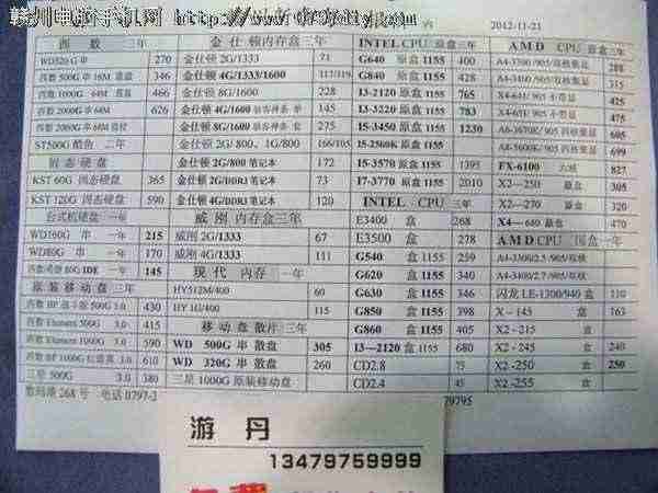 20121121ո̩CPU Ӳ ڴ