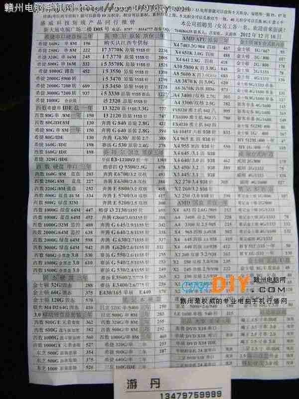 20121210ŸʢCPU Ӳ ڴ汨