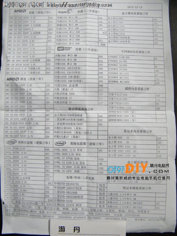 20121213ոCPU Ӳ ڴ汨